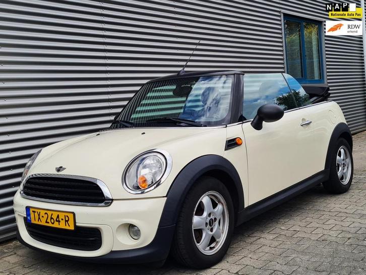 Mini Mini Cabrio 1.6 One Salt 04-2011 Pepper (Old English) W, Auto's, Mini, Bedrijf, Te koop, Cabrio, ABS, Airbags, Airconditioning