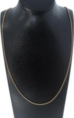 Solide gourmet schakel 14k gouden dames collier ketting 46cm, Sieraden, Tassen en Uiterlijk, Kettingen, Voordeelsieraden, Ophalen of Verzenden