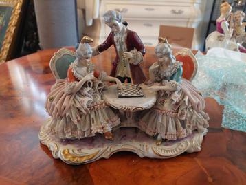 Dresden Porselein Schaakspel Figurine beschikbaar voor biedingen