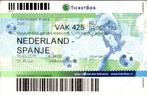 Ticket Nederland - Spanje  2-0    31 maart 2015, Gebruikt, Poster, Plaatje of Sticker, Verzenden