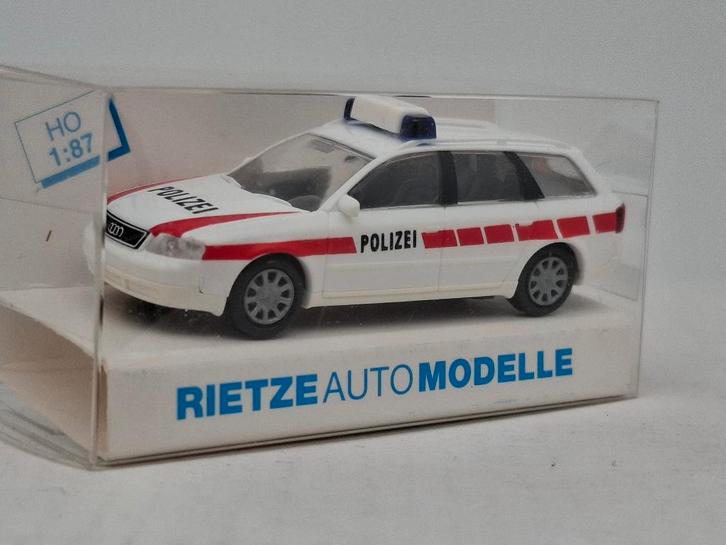 Audi A6 politie - Rietze 1/87, Hobby en Vrije tijd, Modelauto's | 1:87, Zo goed als nieuw, Auto, Rietze, Verzenden