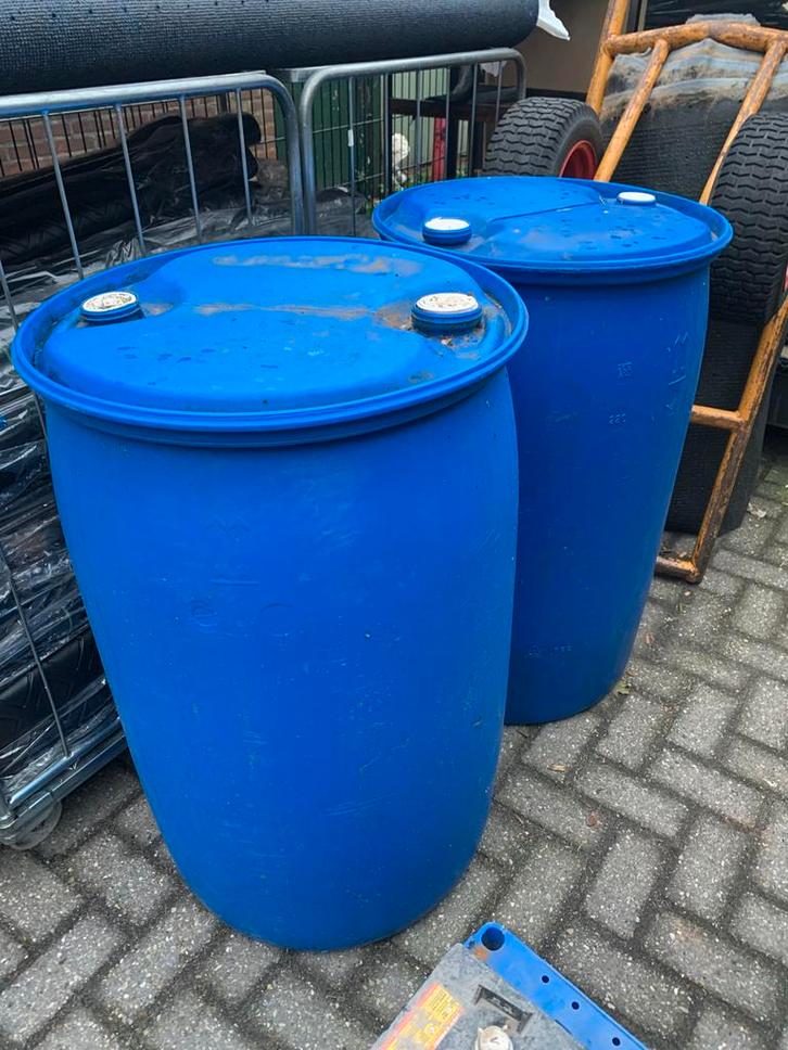 Blauwe Regenton opslag water of, Tuin en Terras, Regentonnen, 150 liter of meer, Ophalen