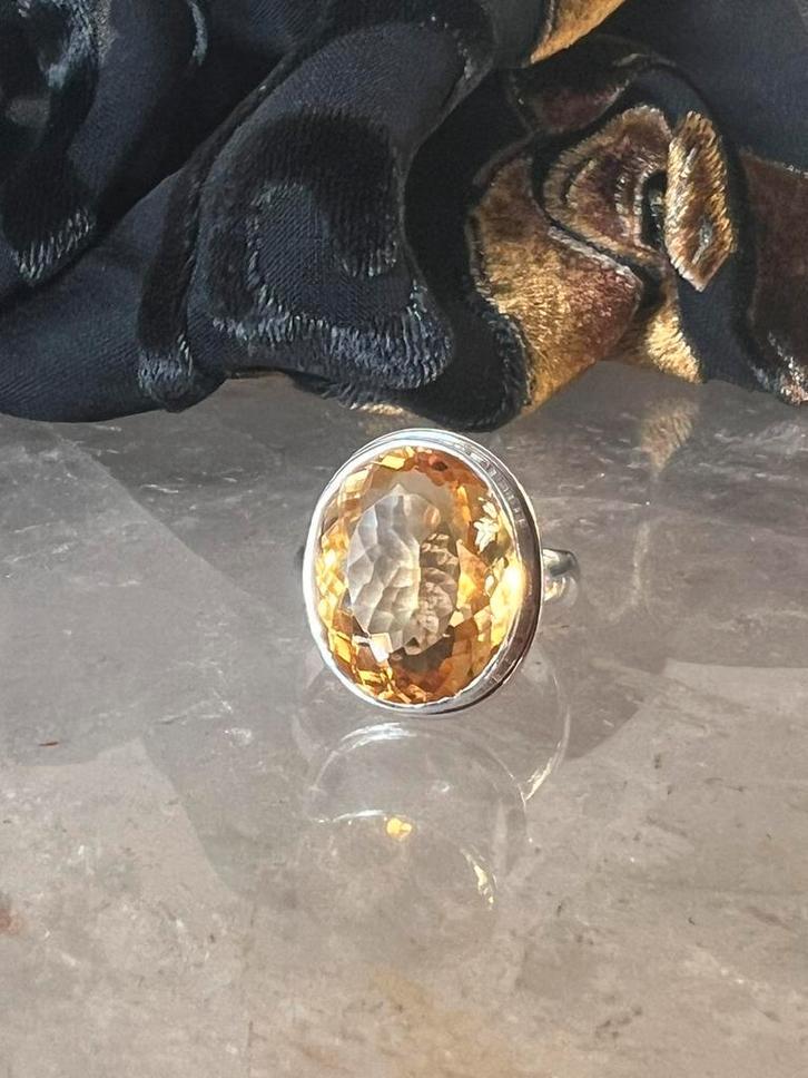 Citrien Madeira geluk topkwaliteit succes voorspoed uniek, Sieraden, Tassen en Uiterlijk, Ringen, Nieuw, Dame of Heer, Geel, Zilver