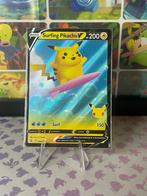 Surfing Pikachu V #8 Celebrations Pokémon, Ophalen of Verzenden, Zo goed als nieuw, Losse kaart, Foil
