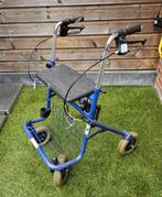 Rollator Elephantje, blauw, inklapbaar, stokhouder (3), Ophalen, Opvouwbaar, Gebruikt