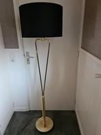 vloerlamp messing met gratis kap, 100 tot 150 cm, Gebruikt, Ophalen