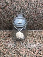 Glazen Pot met Deksel - Decoratief, Schaal, Rond, Ophalen of Verzenden, Glas