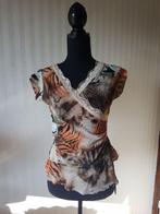 Leuke stoere top, heel apart afgewerkt, even kijken 36 XS S, Verzenden, Nieuw, Oranje, Korte mouw