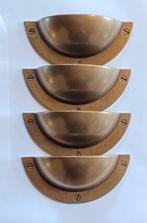 Vier schelpgrepen van brons, Huis en Inrichting, Kasten | Ladekasten, Overige materialen, 1 of 2 laden, Nieuw, Ophalen of Verzenden