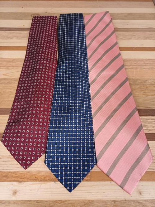 3 stropdassen - Tommy Hilfiger / Gils / Polo by Ralph Lauren, Kleding | Heren, Stropdassen, Zo goed als nieuw, Overige kleuren