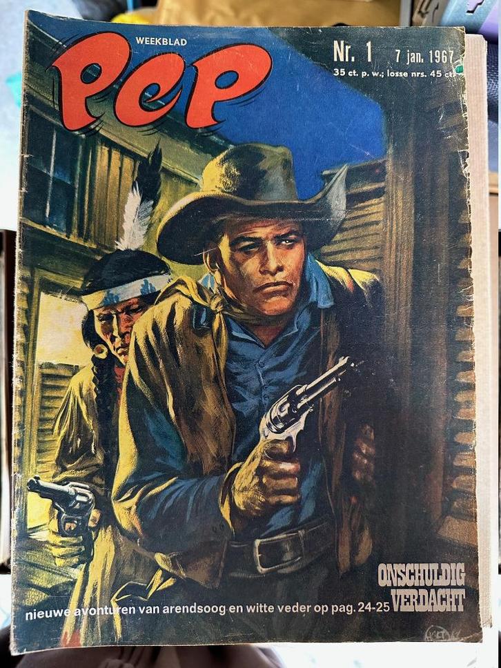 Stripweekblad Pep - Jaargang 1967 (compleet) + Arendsoog, Boeken, Stripboeken, Gelezen, Meerdere stripboeken, Ophalen