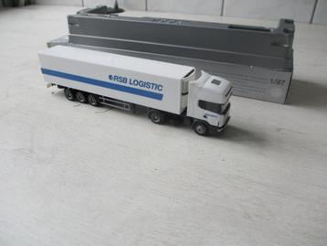 Herpa Scania Koeloplegger RSB Logistics Schaal 1:87 beschikbaar voor biedingen