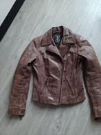 Bruine leren damesjas, SL Leatherwear, Bruin, Ophalen of Verzenden, Maat 36 (S)