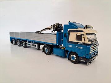Scania 143 WSI Redder met stenentrailer beschikbaar voor biedingen