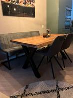 Boomstam tafel, Huis en Inrichting, Tafels | Eettafels, Ophalen, Vijf personen of meer, Rechthoekig, 50 tot 100 cm