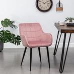 Nieuw-Eetkamerstoel -Rose-Beige - Geel-Grijs-Groon-, Overige kleuren, Nieuw, Ophalen of Verzenden, Metaal
