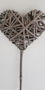 Rieten Hart op stok 95 CM ! Nieuw., Ophalen of Verzenden, Nieuw