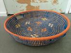 Mand | Riet | Fruitschaal | Decor | Senegal | Interieur, Mand, Rond, Nieuw, Ophalen of Verzenden