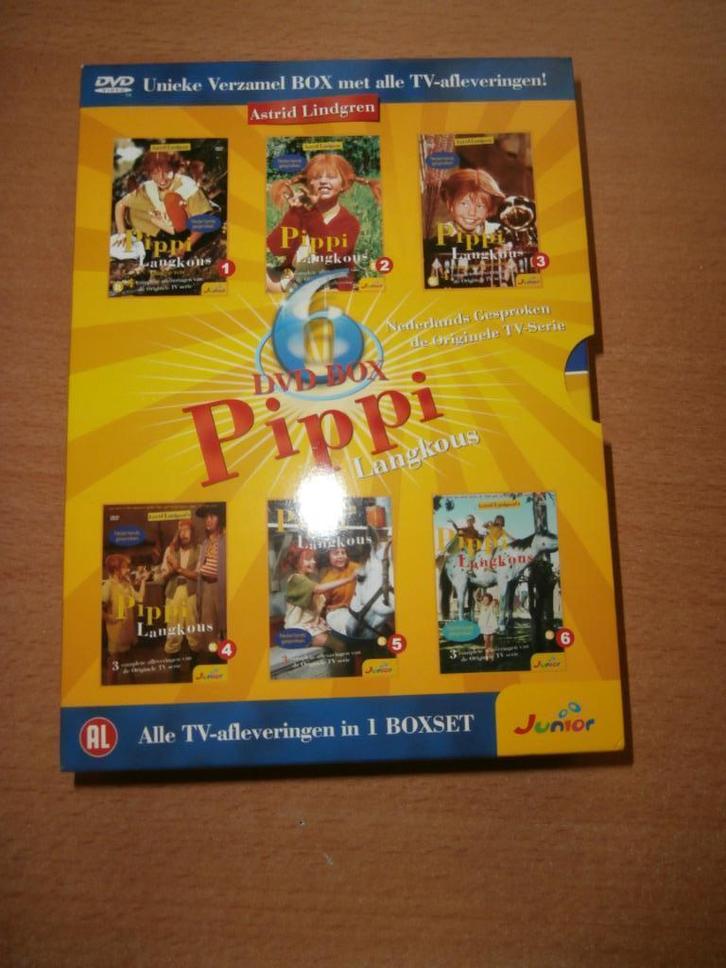 Pipi Langkous verzamelbox alle TV-afleveringen 6 dvd box, Cd's en Dvd's, Dvd's | Kinderen en Jeugd, Zo goed als nieuw, Film, Avontuur