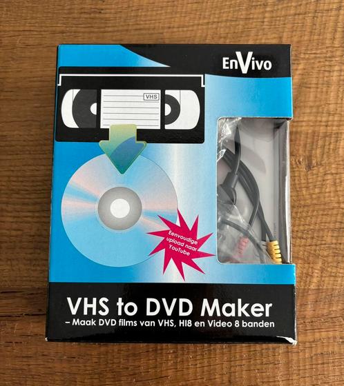 EnVivo VHS to DVD Maker, NIEUW IN VERPAKKING!, Audio, Tv en Foto, Converters, Nieuw, Ophalen of Verzenden