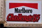 Vintage sticker Marlboro Challenge 85 logo merk autosticker, Verzamelen, Ophalen of Verzenden, Zo goed als nieuw, Overige typen