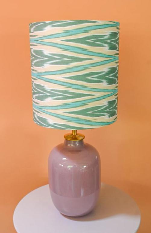 Ikat Lampenkap, Huis en Inrichting, Lampen | Lampenkappen, Nieuw, Minder dan 25 cm, Rond, Wit, Ophalen of Verzenden