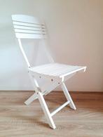 Witte Klapstoel - Hout, Ophalen, Wit, Zo goed als nieuw, Hout
