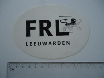sticker oud FRL LEEUWARDEN friesland auto motor camper carva beschikbaar voor biedingen
