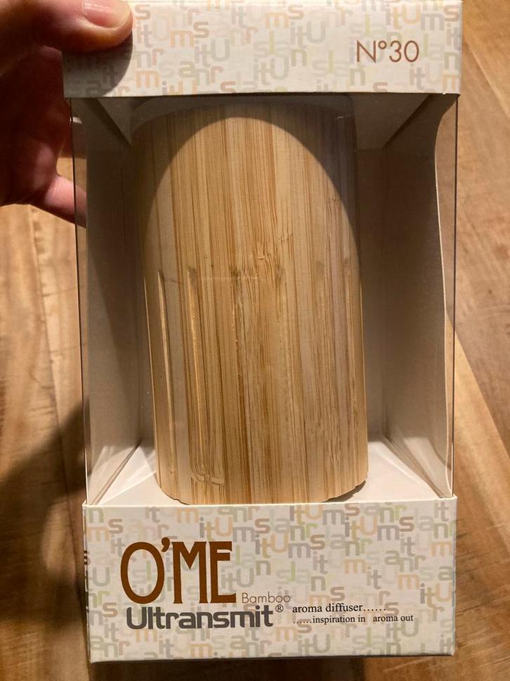 O'ME Bamboo - Aroma Diffuser, verdamper, Huis en Inrichting, Woonaccessoires | Overige, Zo goed als nieuw, Ophalen of Verzenden