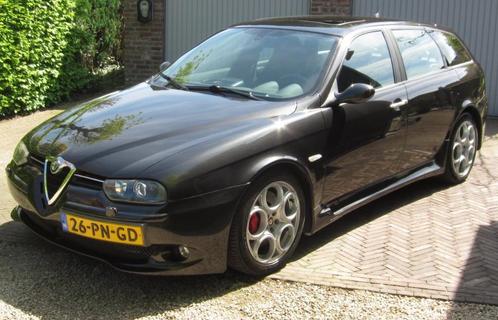 Alfa Romeo 156 3.2 V6 GTA Sportwagon 2002 Zwart, Auto's, Alfa Romeo, Particulier, ABS, Airbags, Airconditioning, Centrale vergrendeling