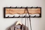 Wandkapstok acaciahout metaal 80 cm NIEUW VOORRAAD, Wandkapstok, Verzenden, Nieuw, Minder dan 100 cm