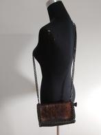 Tas32 - Klein Italiaans leren Borse in Pelle tasje 23b x 15h, Ophalen of Verzenden, Zo goed als nieuw, Handtas