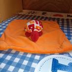 Schildpad knuffeldoekje oranje Unitoys met rammelaar, Ophalen of Verzenden, Zo goed als nieuw, Overige typen