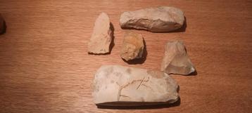 5 verschillende bijlen, allen Deens,artefact, oude collectie beschikbaar voor biedingen