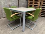 Vepa kantoortafel / vergadertafel / spreektafel - vierkant, Ophalen of Verzenden, Gebruikt