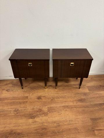 DK Vintage Palissander Nachtkastjes - MidCentury Design beschikbaar voor biedingen