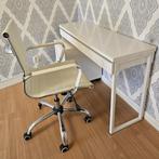 Complete Bureau (120x40) met ladeblok en Modern design stoel, Gebruikt, Ophalen, Bureau