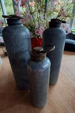 Antieke zinken kruiken set, Huis en Inrichting, Woonaccessoires | Vazen, Ophalen of Verzenden