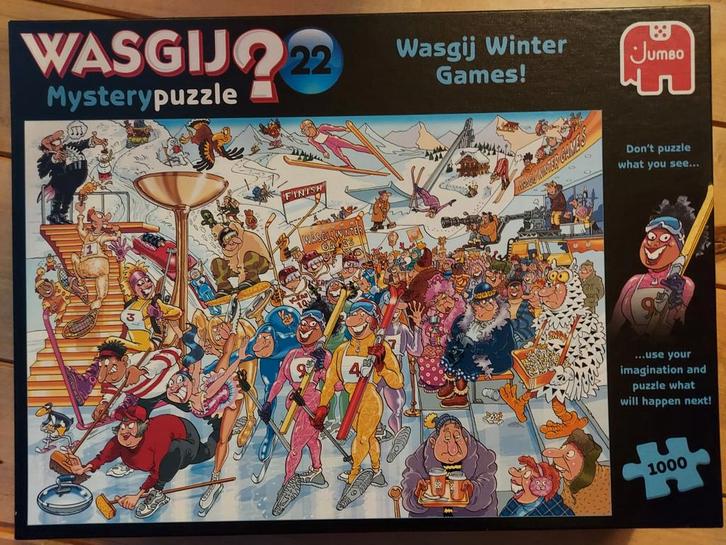Wasgij Mystery nr 22 Winter Games! 1000 stukjes, Hobby en Vrije tijd, Denksport en Puzzels, Legpuzzel, 500 t/m 1500 stukjes, Ophalen of Verzenden