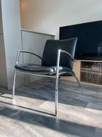 Kebe Denmark design fauteuil, Zwart, Leer, Ophalen of Verzenden, Zo goed als nieuw