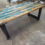 Epoxy tafel 5 balken waterval stijl, Ophalen, Zo goed als nieuw, Rechthoekig, Overige materialen