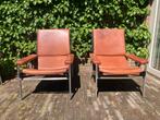 Fauteuil Lotus van Rob Parry (Gelderland), Huis en Inrichting, Fauteuils, Ophalen, Zo goed als nieuw, 75 tot 100 cm, Leer