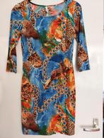 Bodyflirt boutique jurk blauw panter mt 36/38, Kleding | Dames, Jurken, Blauw, Bodyflirt boutique, Ophalen of Verzenden, Zo goed als nieuw
