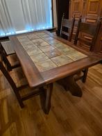 Complete eetkamer, Ophalen, Zo goed als nieuw, 4 tot 6 stoelen