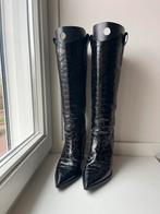 Zwarte hoge laarzen van Manfield size 39, Hoge laarzen, Zwart, Ophalen of Verzenden, Zo goed als nieuw