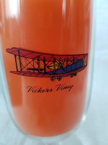 KLM glas Vickers Vimy bierglas met goudrand beschikbaar voor biedingen