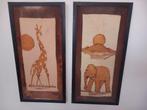 Afrikaanse prenten, Ophalen, Minder dan 50 cm, Zo goed als nieuw, Minder dan 50 cm