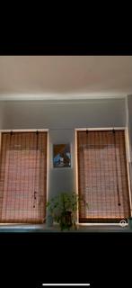 Bamboe rolgordijnen, Ophalen, 50 tot 100 cm, 150 tot 200 cm