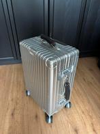 aluminium look cabin trolley koffer, Ophalen, Zo goed als nieuw, Metaal, Minder dan 50 cm