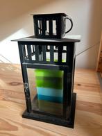 Windlicht, Gebruikt, 25 tot 50 cm, Zwart, Ophalen of Verzenden